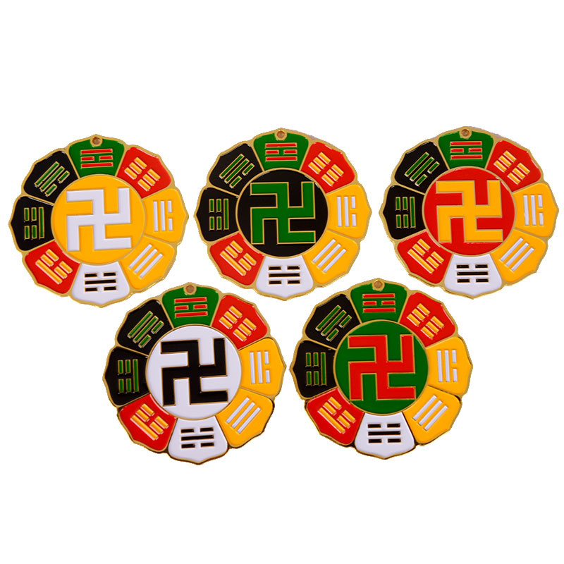 宏图好运莲花八卦万字符能量卍太极八卦补角牌房屋缺角万字牌