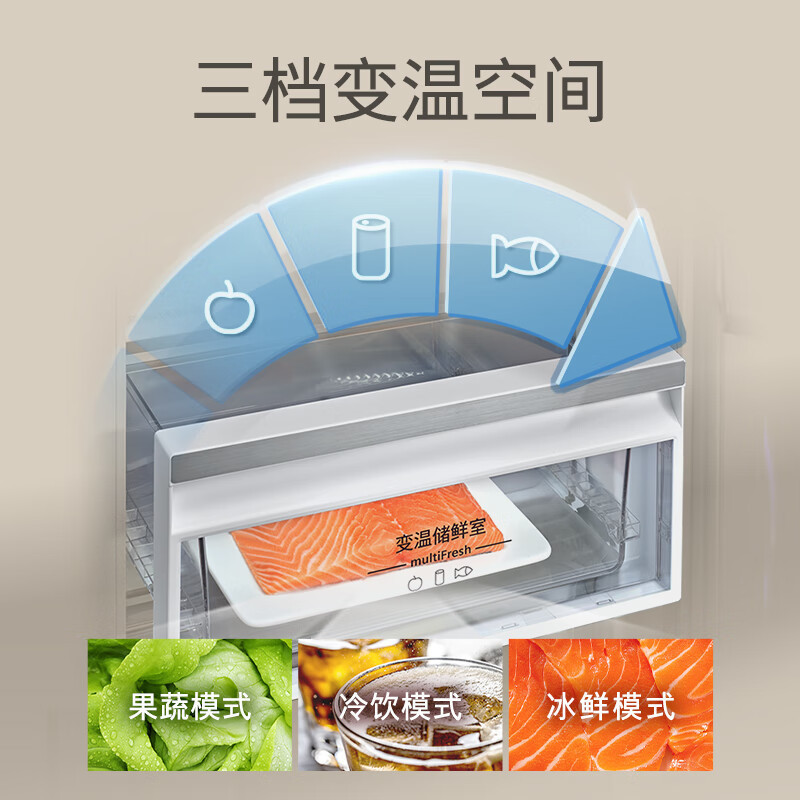 西门子 KA92EA220C [60cm超薄平嵌]512升对开门变频玻璃面板 冷藏展示柜高清大图