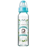小狮王辛巴(Simba) 萝蔓晶钻标准玻璃小奶瓶 香草240ml 带标准十字口S号母乳柔感防胀气奶嘴