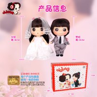 冬己婚纱娃娃女孩公主洋娃娃可爱萌娃娃玩偶公仔送女友生日礼品FDE1919