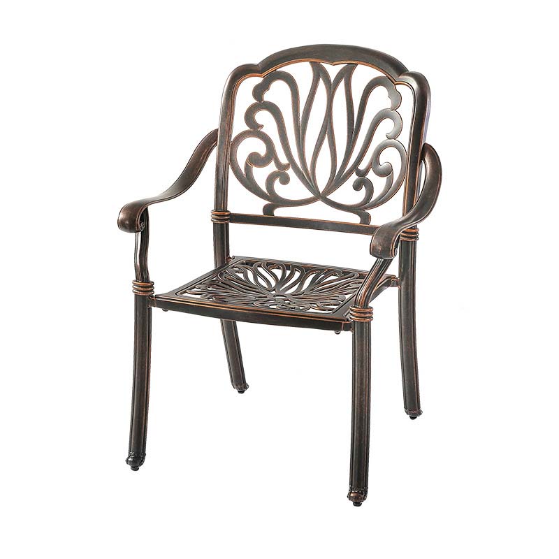 绵冠(MIANGUAN) 户外餐桌庭院阳台铸铝餐桌椅组合 一桌四椅高清大图