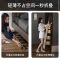 梯子家用折叠伸缩人字梯铝合金加厚室内四步楼梯能小楼梯O6|典雅黑新款升级日式五步梯