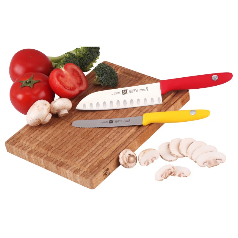 双立人(ZWILLING)家用刀具套装切菜切肉enjoy彩色刀具三件套1012431高清大图