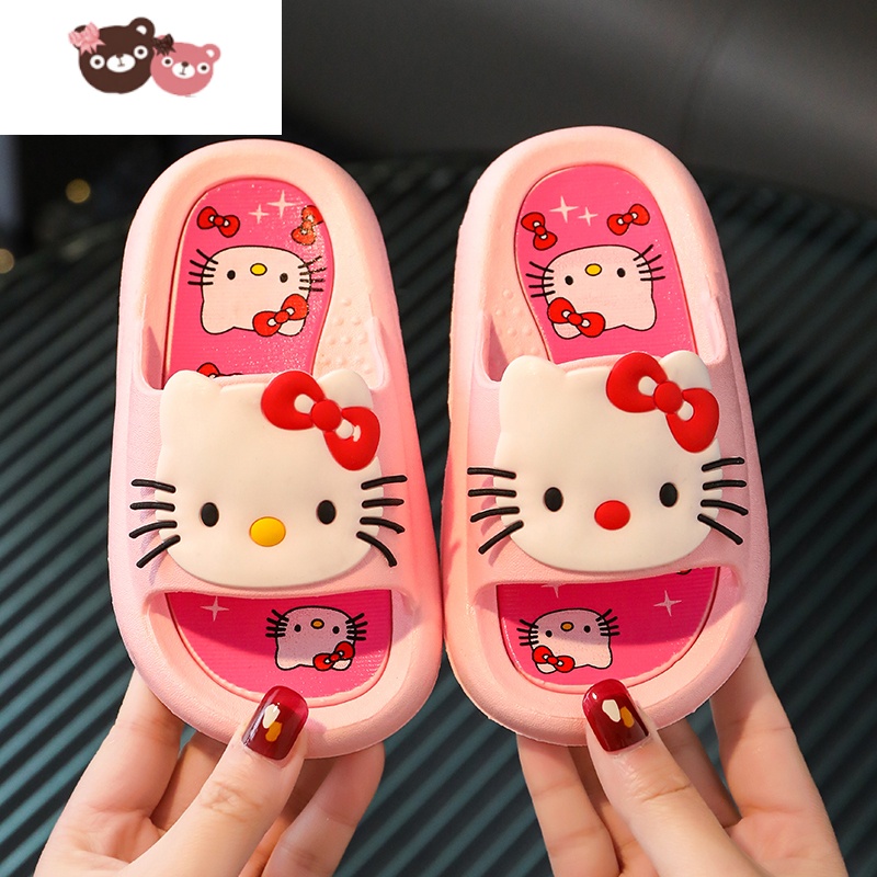 绿彩虹光男童儿童拖鞋夏季女童软底防滑可爱宝宝卡通包头凉拖男孩家居