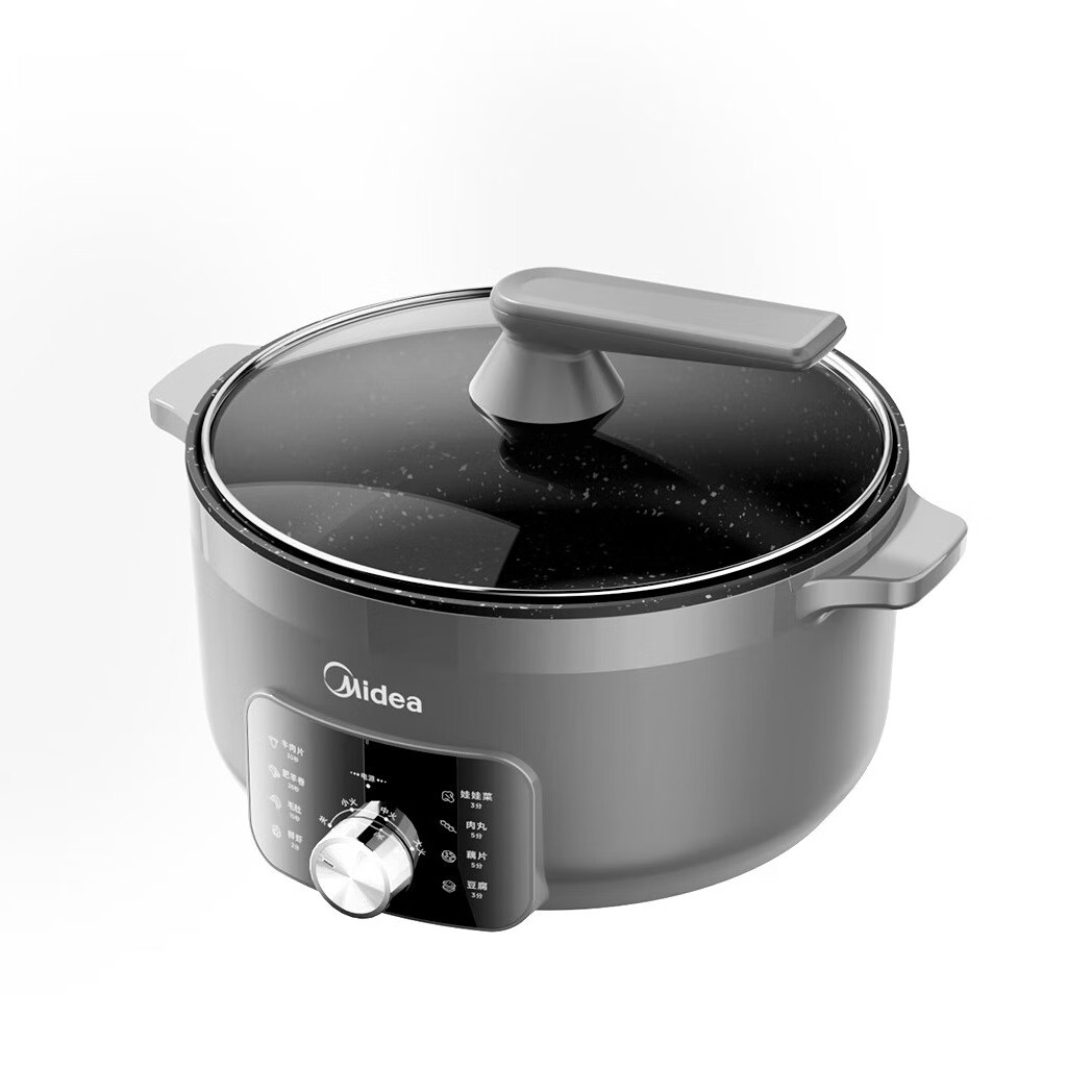美的(Midea)电火锅 多功能 MC-DHE3008T 6L (单位:台) 玄武灰高清大图