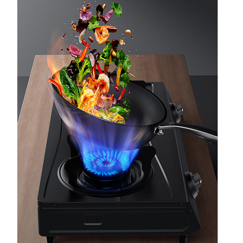 美的midea燃气灶双灶天然气灶家用台式猛火灶大火力灶具炉灶jztt3