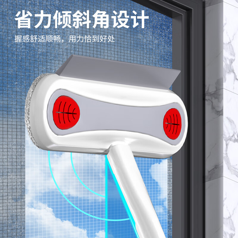 好媳妇(okaywife) 多功能伸缩杆玻璃窗擦洗刮合一玻璃刷家用缝隙清洁神器干湿两用高清大图