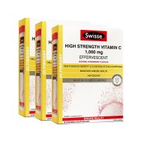 澳洲Swisse斯维斯维生素C泡腾片 片剂 补充VC 泡腾片 60片 *3盒装