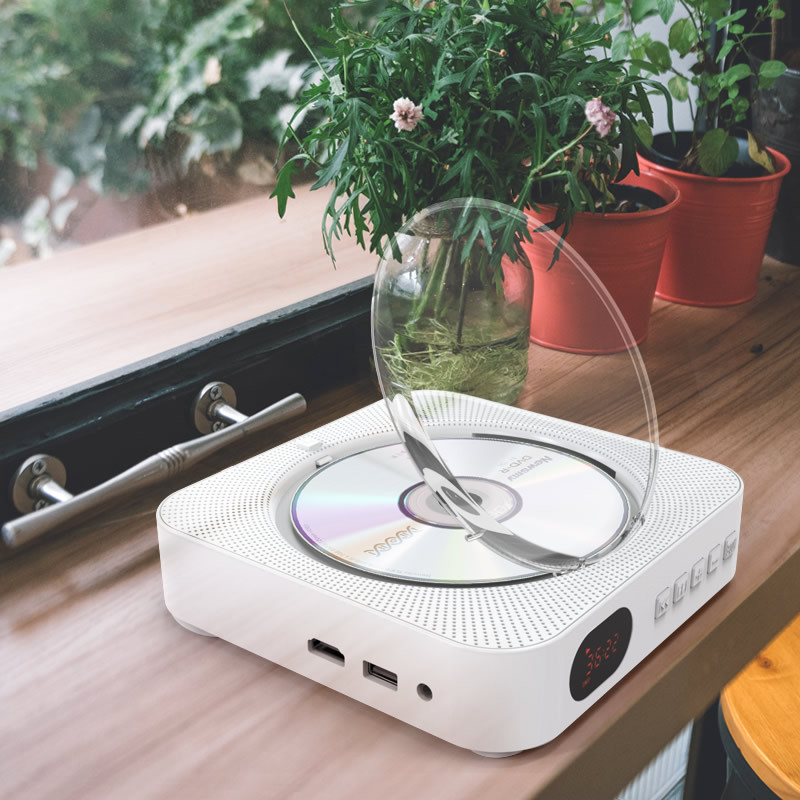 纽kc908壁挂式cd机专辑播放器 家用高清便携英语学习cd机随身听dvd