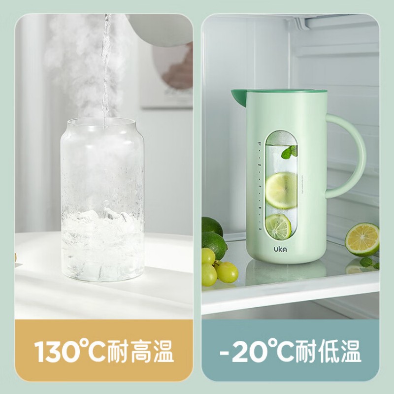 UKA Jug自开合冷水壶UKM15-B 白色1.6L高清大图