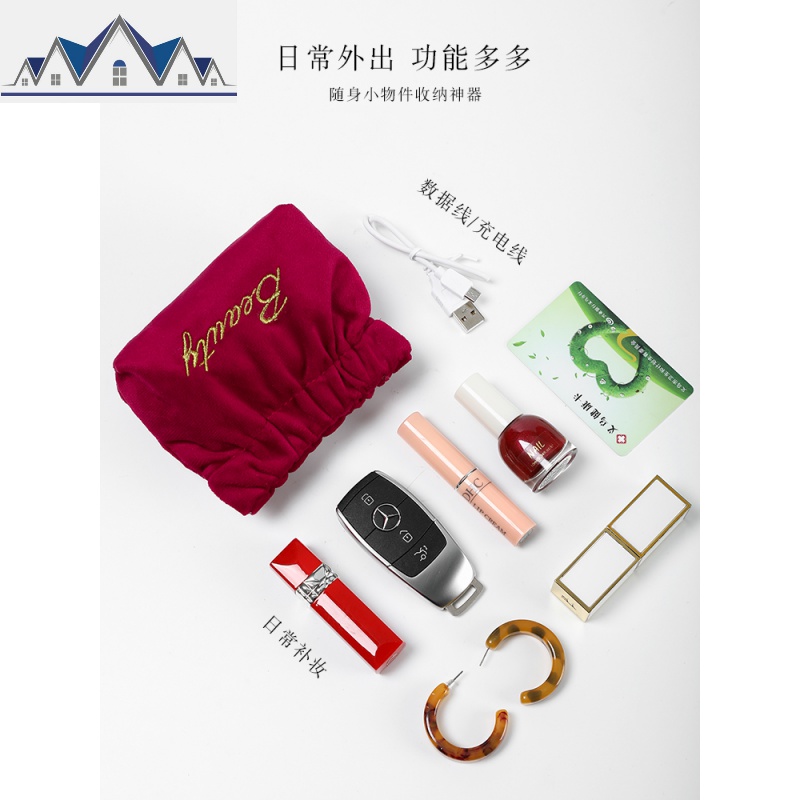 网红化妆包女小号便携口红包收纳品袋ins风超火随身迷你补妆小包 三维工匠收纳包高清大图