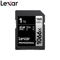 雷克沙(Lexar)1TB SD卡1066X高速U3 V30读160MB/s写120MB/s单反微单相机内存卡存储
