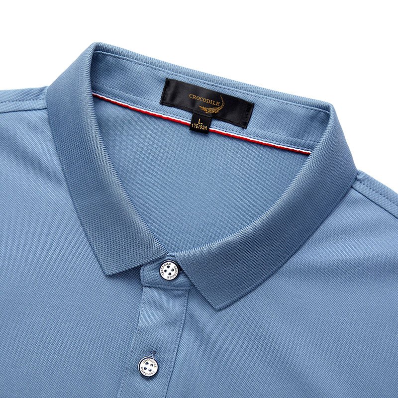 鳄鱼恤crocodile男装夏季商务休闲简约大气翻领短袖polo衫男男士半袖