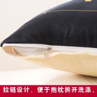 北欧抱枕沙发靠垫套汽车腰靠大靠枕办公室护腰午睡枕床头靠背垫 下雨天 60x60cm(抱枕含芯-大靠背)