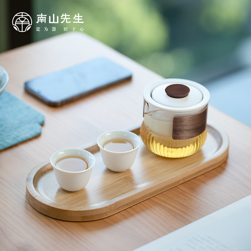 南山先生 知夕快客茶具套装 NSZH0642-S 禅风白(计价单位:套)高清大图