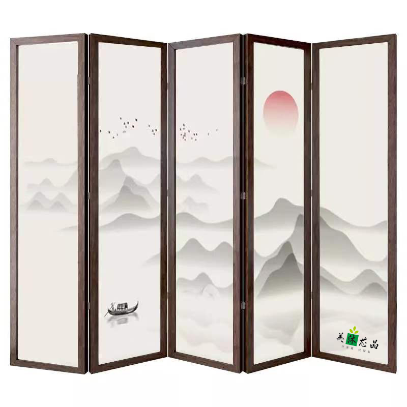 美沐芯品 实木屏风 1600*200*1900mm （pf016）高清大图