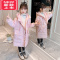 可莉允女童冬装棉服2022新款洋气冬季女孩大童棉袄外套儿童羽绒棉衣长款