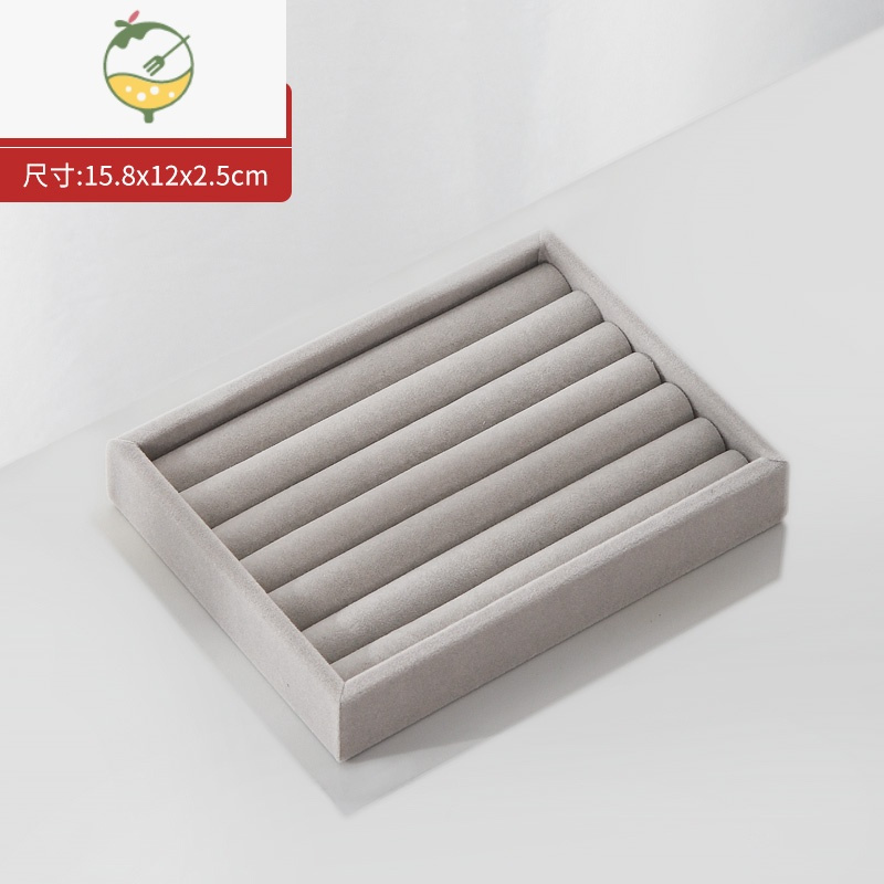 YICHENG首饰收纳盒绒布托盘抽屉多分格收拾耳环耳钉项链戒指手饰品整理架饰品盒