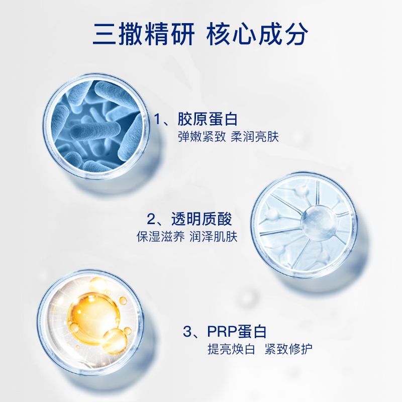 GIK韩国PRP面膜血清胶原蛋白gilk玻尿酸gjk修护glk保湿jik补水cik 21片袋装 *1包高清大图