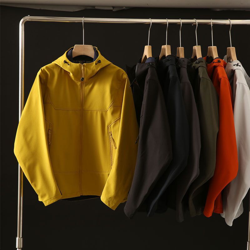 JPDUN欧美石墨烯秋情侣款加绒三防户外软壳外套