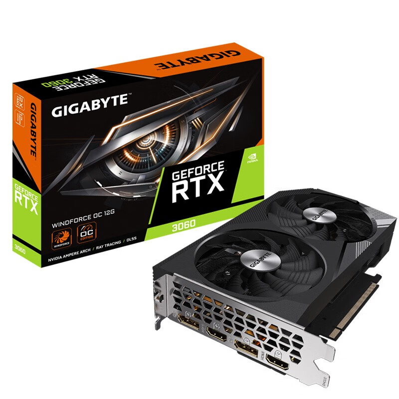 技嘉显卡_RTX3060 WF2OC 12G高清大图