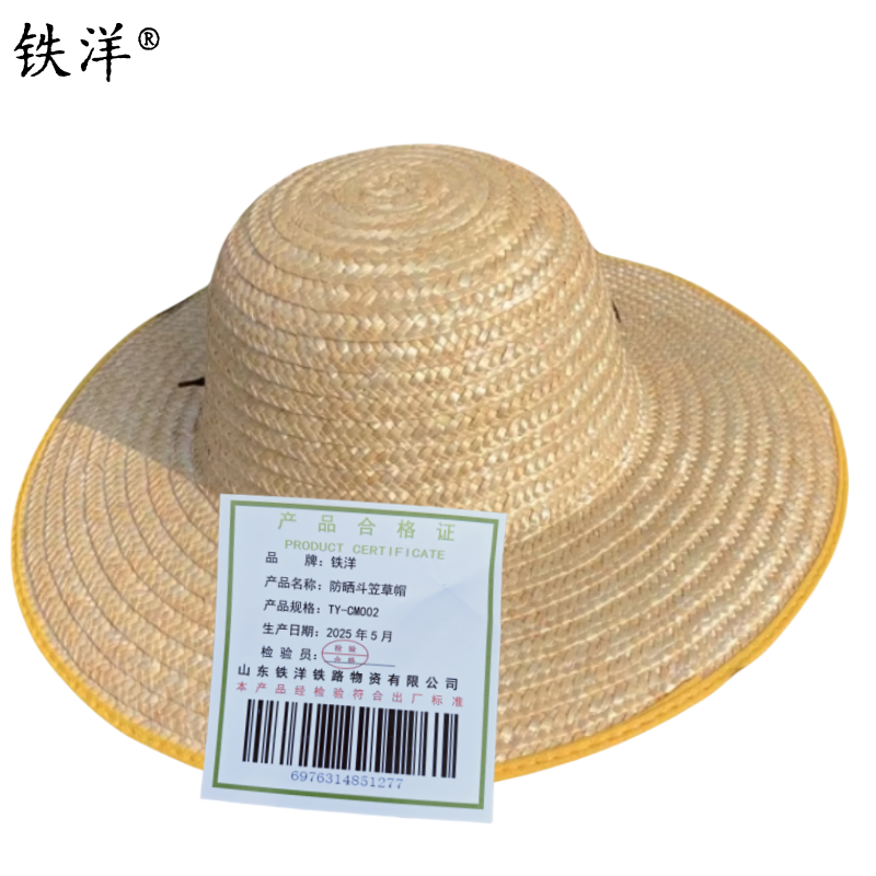 铁洋 防晒斗笠草帽 TY-CM002 顶高清大图