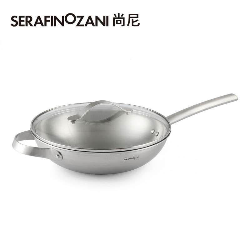 SERAFINOZANI 维也纳不锈钢炒锅 VNA107/30A