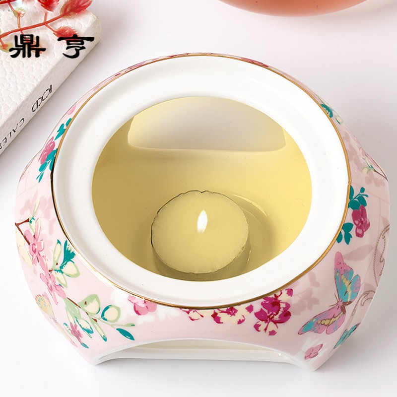 鼎亨花果茶壶泡茶加热壶耐热玻璃水果茶壶套装花茶具英式下午茶