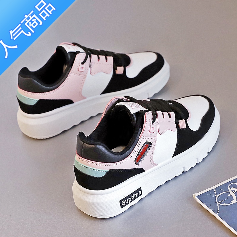 SUNTEK2023春季新款板鞋女学生ins潮小众百搭运动休闲鞋子小白女鞋高清大图