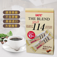 日本原装进口 UCC（悠诗诗） 黑咖啡咖啡粉 114 2gx10条