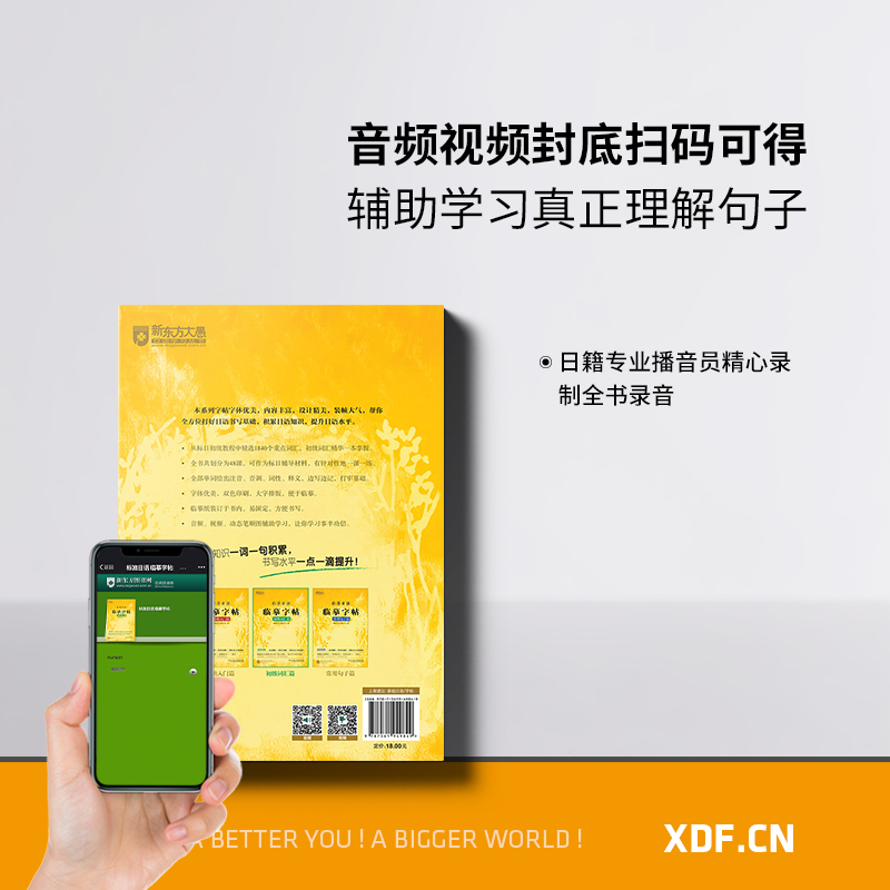 [正版]新东方标准日语临摹字帖:初级词汇篇+基础入门篇+常用句子篇(共3本套装)生活场景日语 日语谚语 高频语句高清大图