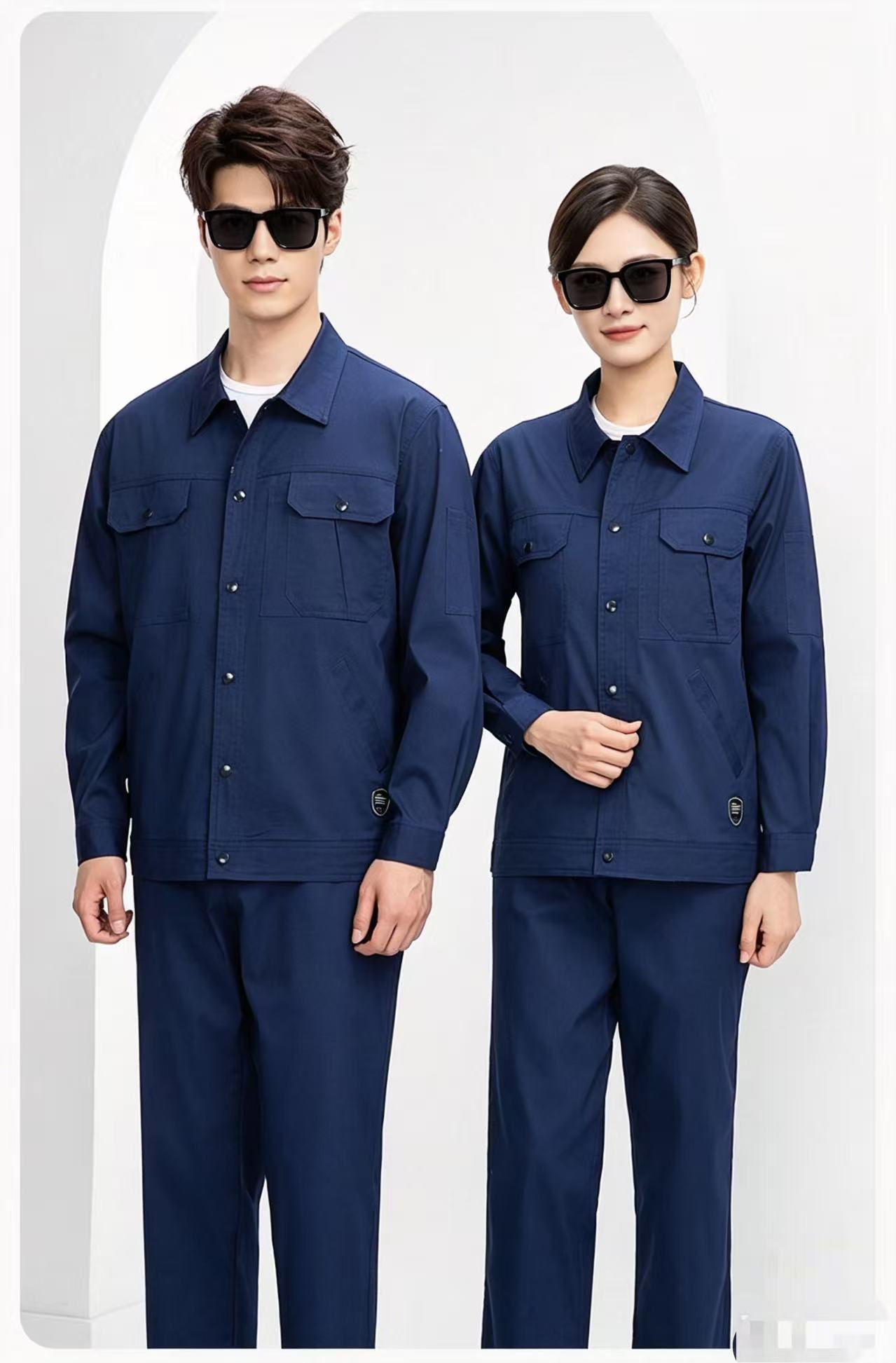 路安保夏季长袖工作服SYX562薄款耐磨透气套高清大图