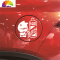 舒适主义汽车油箱盖卡通漫画车贴个性创意可爱搞笑加油嘴外观改装装饰贴纸 给俺加满白色[带3578]送刮板