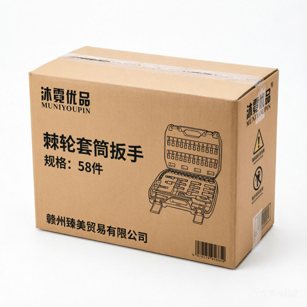 沐霓优品 棘轮套筒扳手 58件 套高清大图