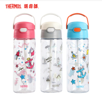 膳魔师THERMOS BBSD-600 BO 儿童Tritan吸管杯夏季水杯手提杯轻量便携手提吸管杯