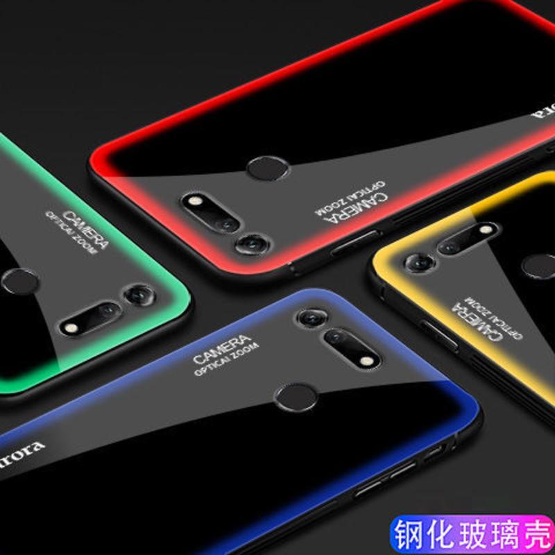 OPPOR11手机壳炫光玻璃R11S硅胶男女款R11Plus/R11SPlus防摔超薄 炫光粉 *OPPOR11SPlu