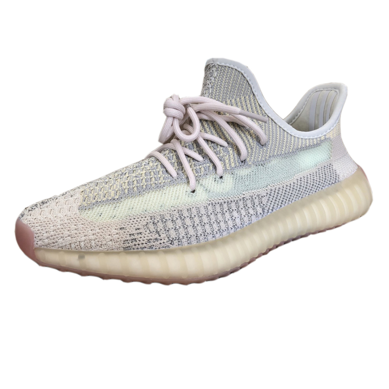 UYEEZY运动户外减震运动2022新款亚麻天使超酷潮流设计跑鞋厚底情侣椰子350运动鞋透气休闲