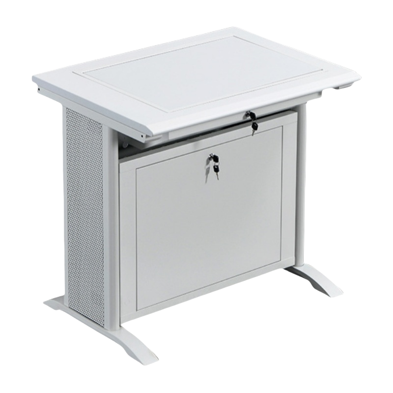 珂洋 翻转电脑桌 单人灰白色 张高清大图