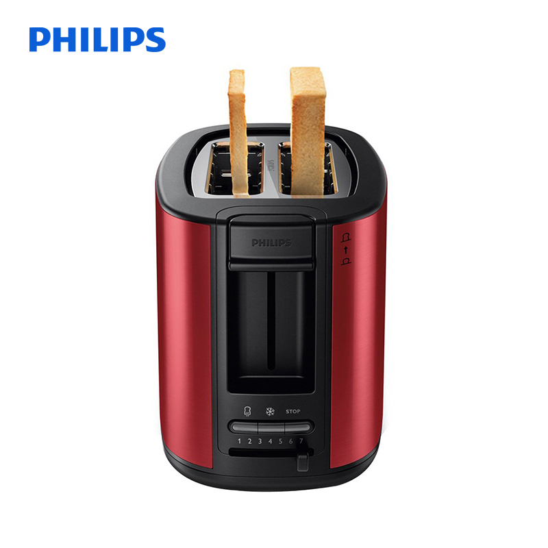 飞利浦(Philips)面包机HD2628/49 烤面包多士炉 自动安全关熄 7档调温设定 可分离式面包屑底盘
