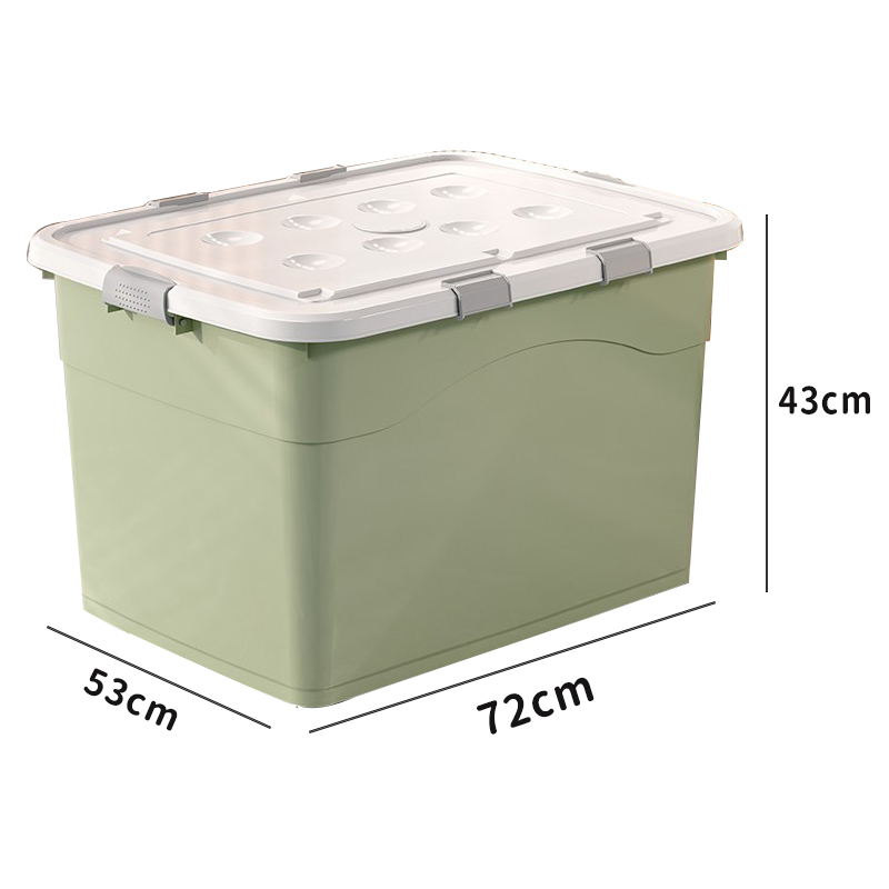 苏宁宜品 SNYP-SNX190 特大号绿色超大塑料家用衣服玩具储物收纳箱高清大图