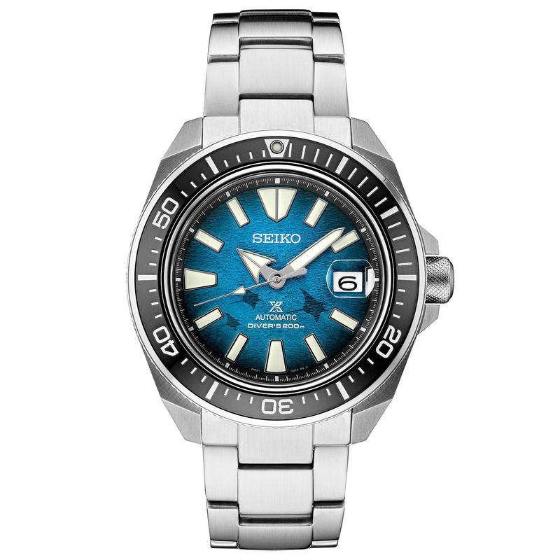 SEIKO男士自动机械潜水表44mm特殊版防水耐磨不锈钢表带