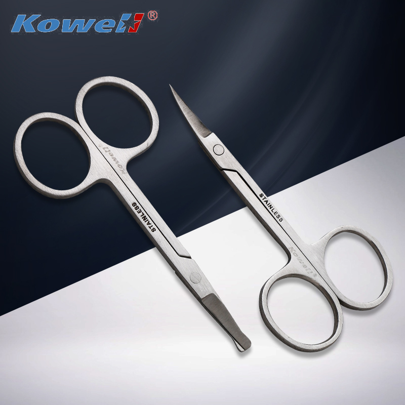 韩国Kowell指甲刀套装家用修甲美甲工具不锈钢指甲剪钳修脚刀套装黑色