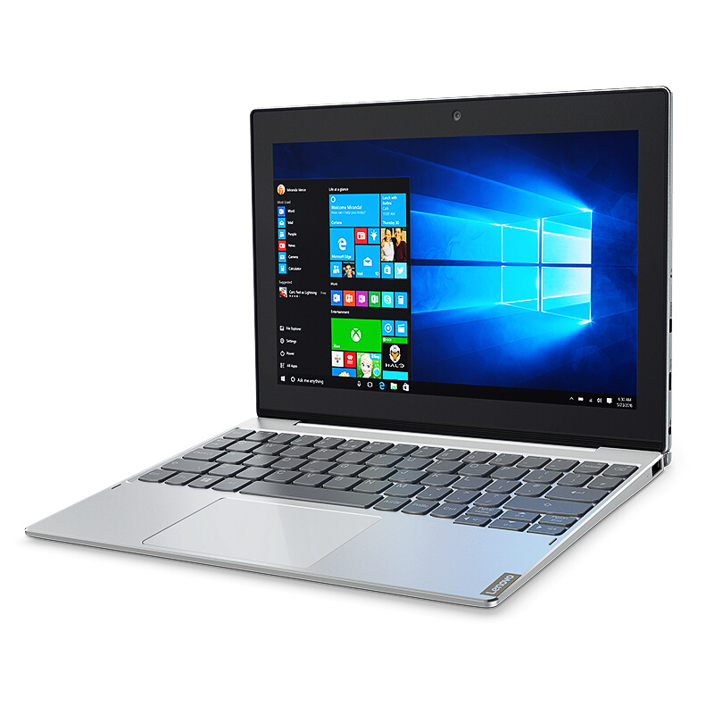 联想(Lenovo)MIIX320 10.1英寸 办公便携轻薄触控笔记本二合一平板电脑 X5-Z8350 4GB 64GB W10 高清版 银色
