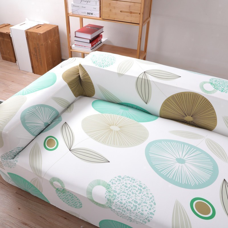 沙发套罩全包萬能套弹力通用型防滑懒人沙发罩皮沙发垫巾全 雀羽纷飞 L号[一般适合190-230cm](尺寸可以咨询客服)高清大图