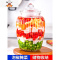食品密封罐玻璃瓶子家用泡菜坛子咸菜罐子储存罐杂粮储物罐腌菜罐 敬平 1500ml两只装送同款(实发三只)