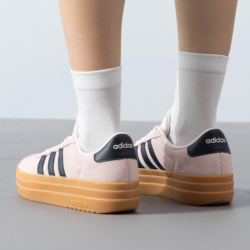 Adidas阿迪达斯女士新款时尚厚底网球鞋透气运动鞋轻便板鞋JI2910 ZP高清大图