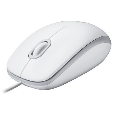 罗技(Logitech)M100r 有线鼠标(白色)