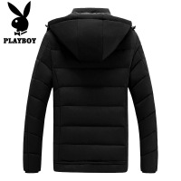 花花公子(PLAYBOY)花花公子羽绒服男短款2018冬季韩版加厚白鸭绒男士羽绒外套男装 抖音