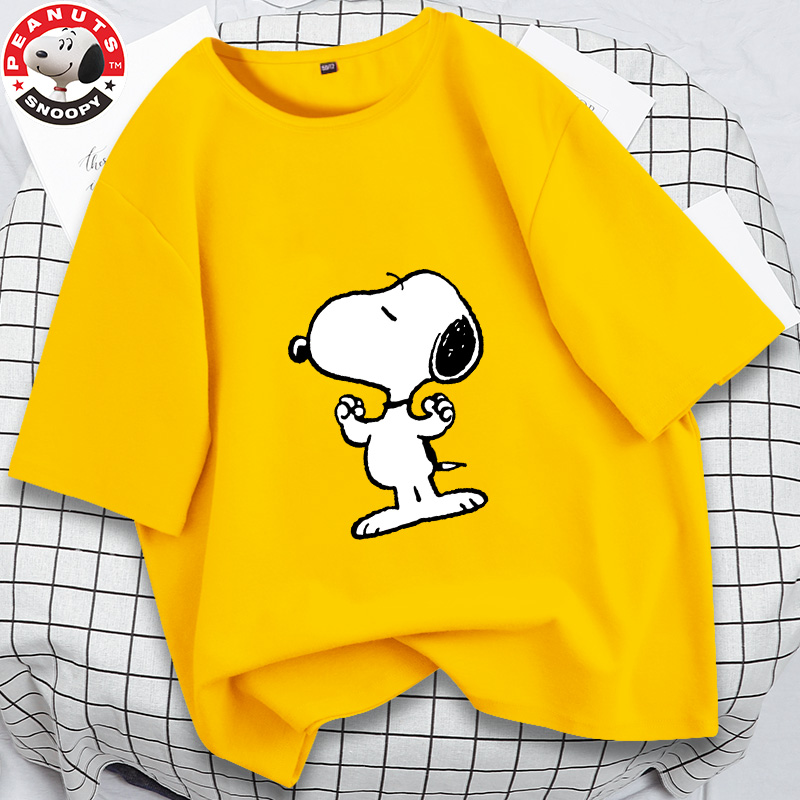 史努比(SNOOPY)儿童夏季新款印花圆领T恤衫TDT1高清大图