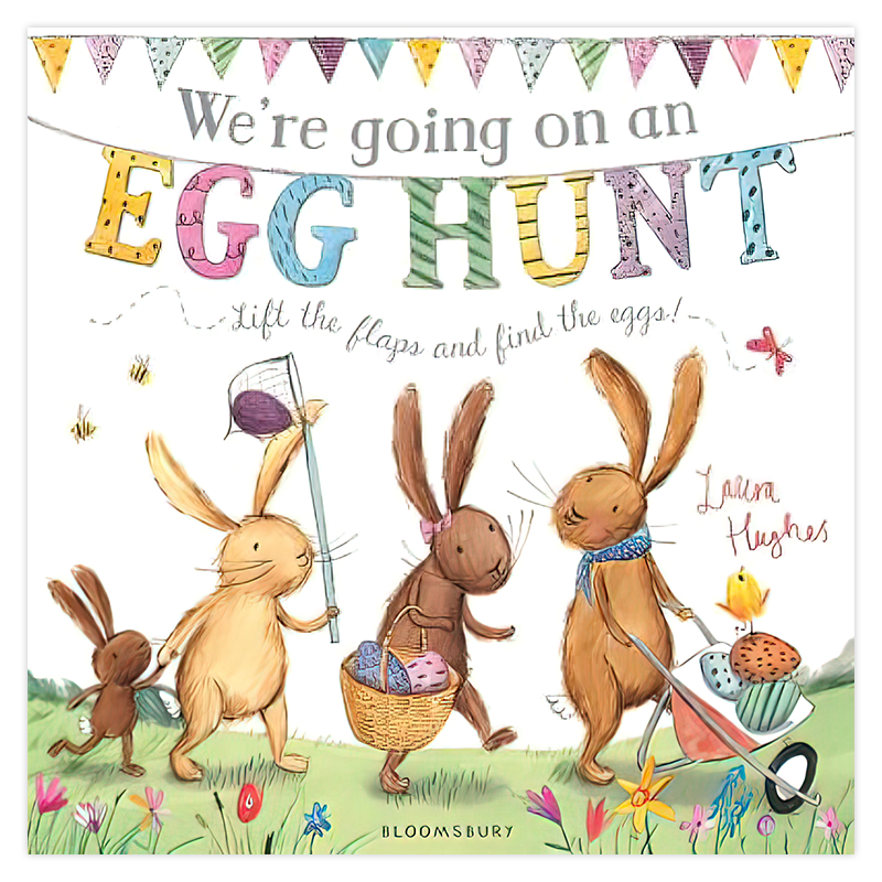 [正版]找彩蛋 英文原版 We’Re Going On An Egg Hunt 韵律绘本 画面精美 搭我们去追圣诞精灵